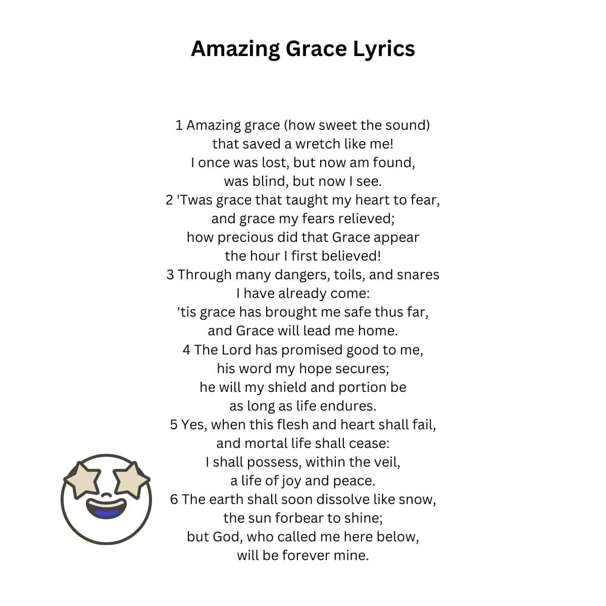 Amazing Grace: Lyrics, Pictures, Origin And More in Free Printable Lyrics to Christian Songs
