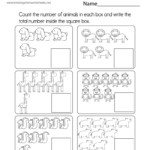Animal Counting Worksheet   Free Printable, Digital, & Pdf Regarding Free Printable Counting Worksheets