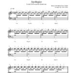 Apologize Pertaining To Apologize Piano Sheet Music Free Printable