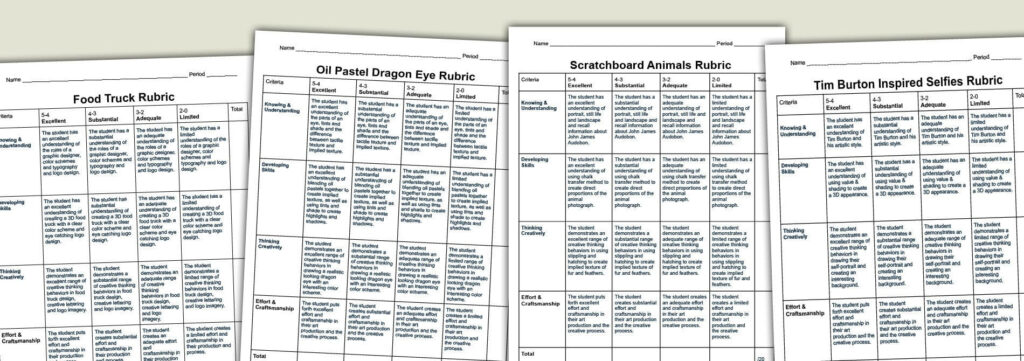 Art Rubrics: How To Create Simple Grading Criteria Art With Trista Within Free Printable Art Rubrics Art Rubrics: How To Create Simple Grading Criteria Art With Trista Within Free Printable Art Rubrics