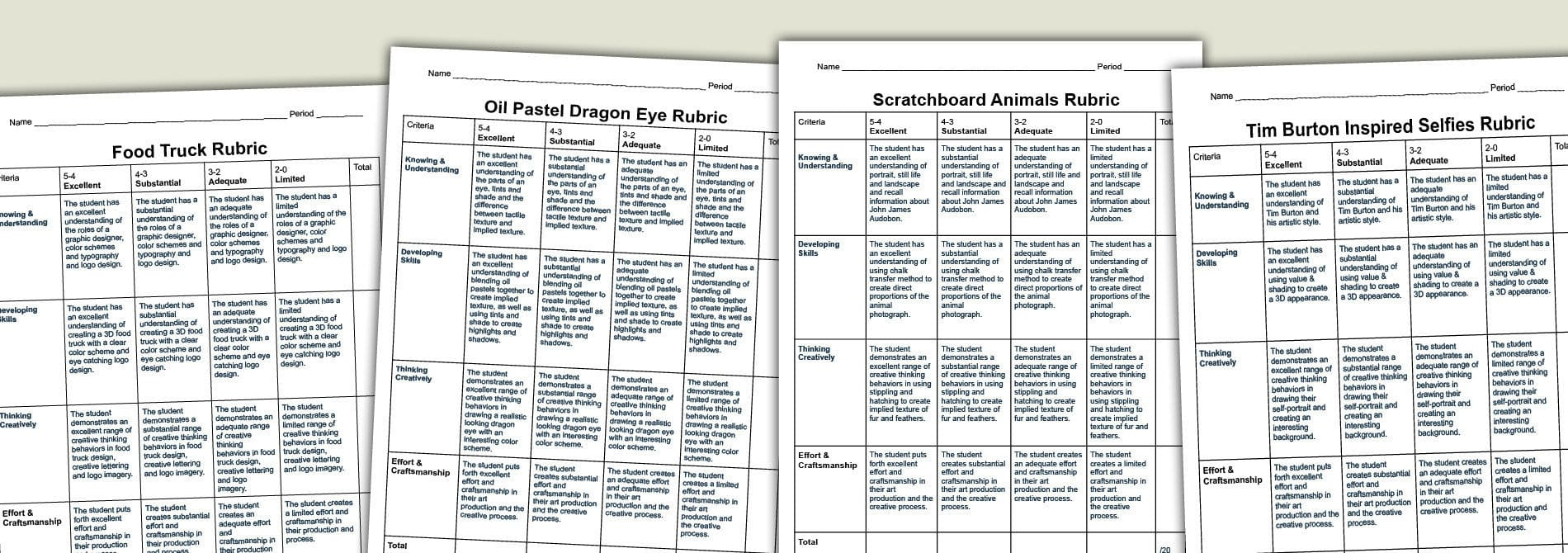 Art Rubrics: How To Create Simple Grading Criteria - Art With Trista within Free Printable Art Rubrics
