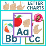 Asl Alphabet Charts   Preschool Mom In Sign Language Flash Cards Free Printable