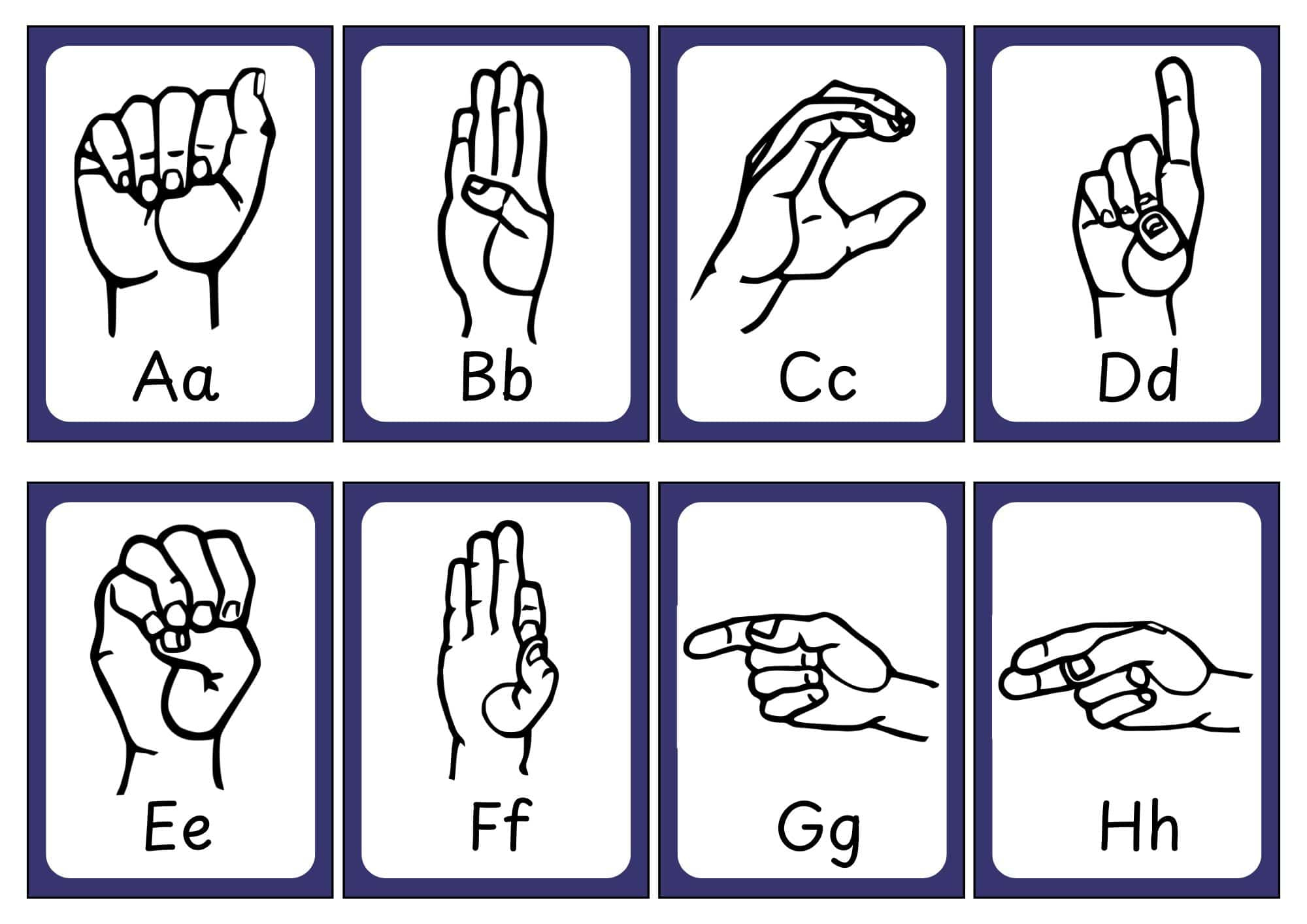 Asl Sign Language Flashcards - Free Printables - Teach Prints for Sign Language Flash Cards Free Printable