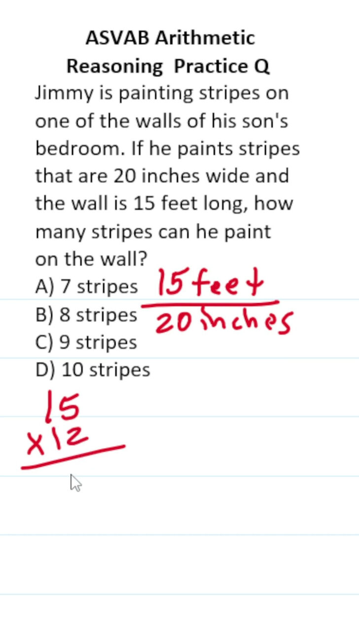 Free Printable Asvab Math Practice Test