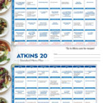 Atkins 20® Standard Menu Plans In Free Printable Atkins Diet Plan