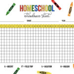 Attendance Sheets   52 Free Printables | Printabulls Inside Free Printable Attendance Sheets For Homeschool