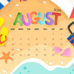 August 2025 Calendar Printables | Entheosweb Inside Free Printable Clipart For August