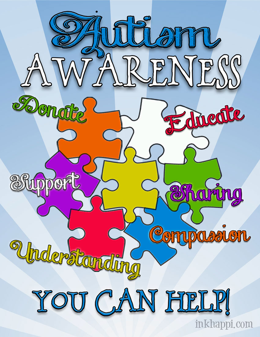 Autism Awareness Printables - Printable Party Favors within Free Printable Autism Awareness Posters