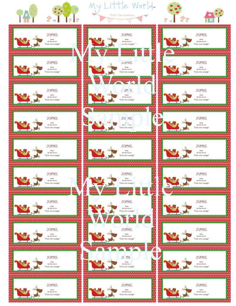 Avery Free Printable Christmas Labels - Printable Party Favors throughout Free Printable Labels Avery 5160