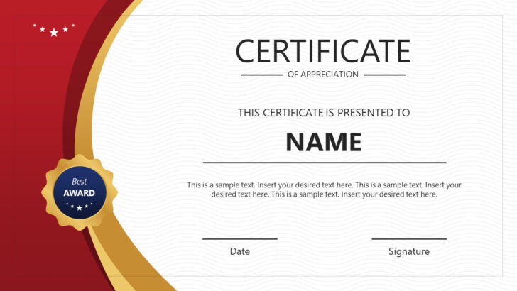 Free Printable Award Certificates