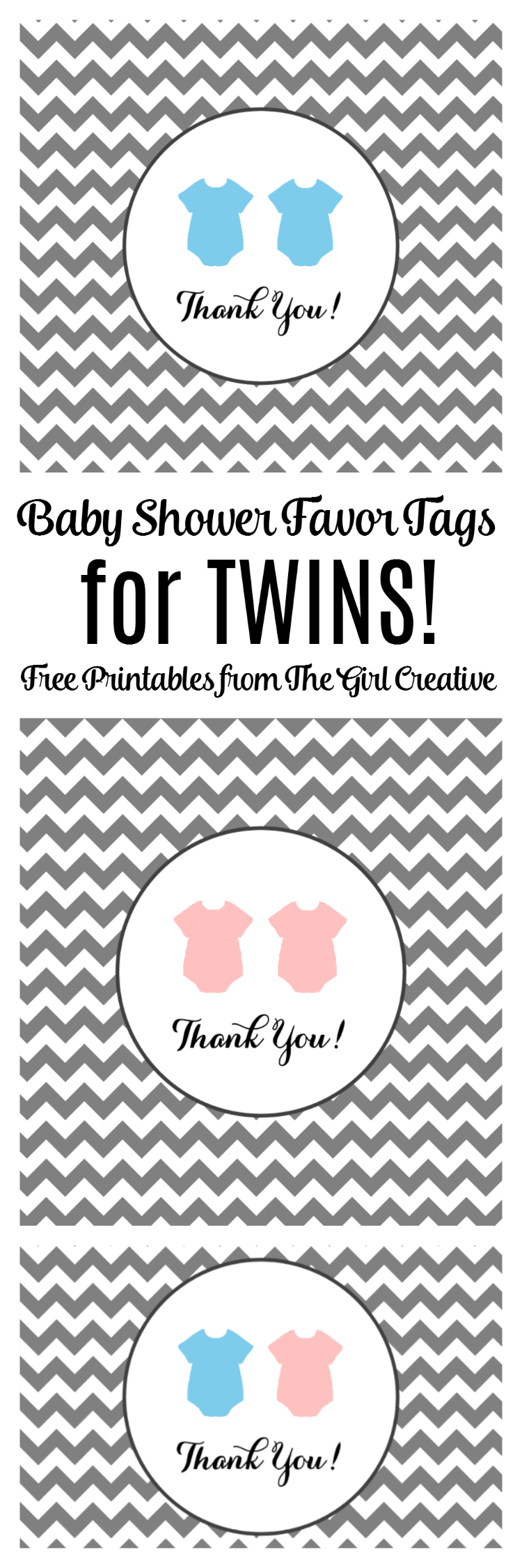 Baby Shower Favor Tags For Twins - The Girl Creative inside Free Printable Baby Shower Labels And Tags