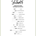 Baby Shower Games: 20 Fun And Unique Baby Shower Activities Regarding Name That Tune Baby Shower Game Free Printable