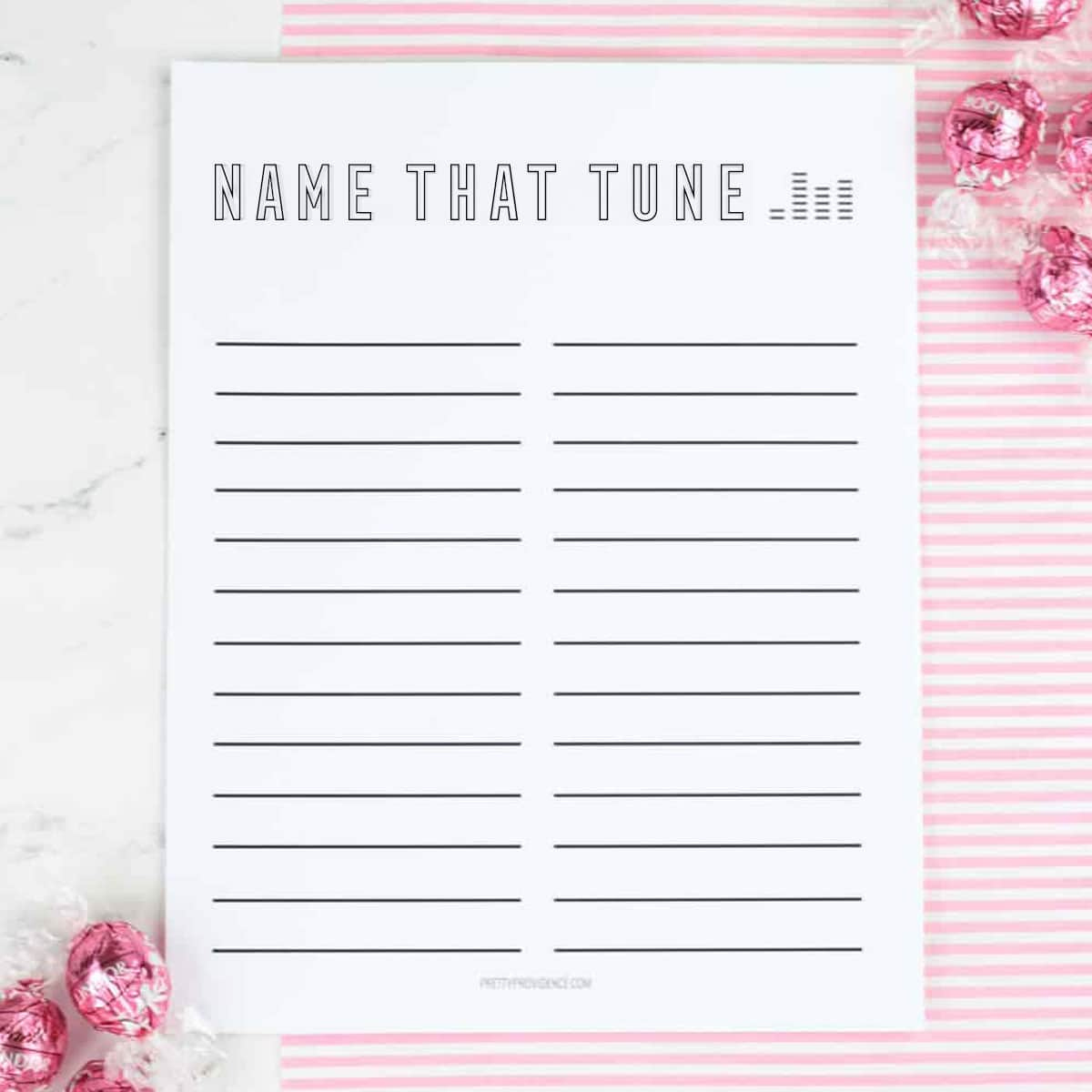 Baby Shower Games - Name That Tune - Pretty Providence with regard to Name That Tune Baby Shower Game Free Printable