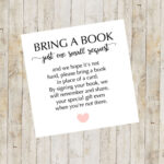 Baby Shower Printable, Baby Shower Bring A Book Card, Bring A Book Pertaining To Bring A Book Instead Of A Card Free Printable