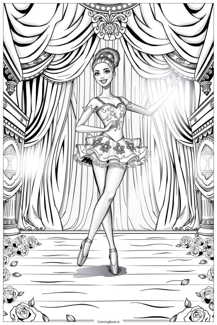 Free Printable Barbie Coloring Pages