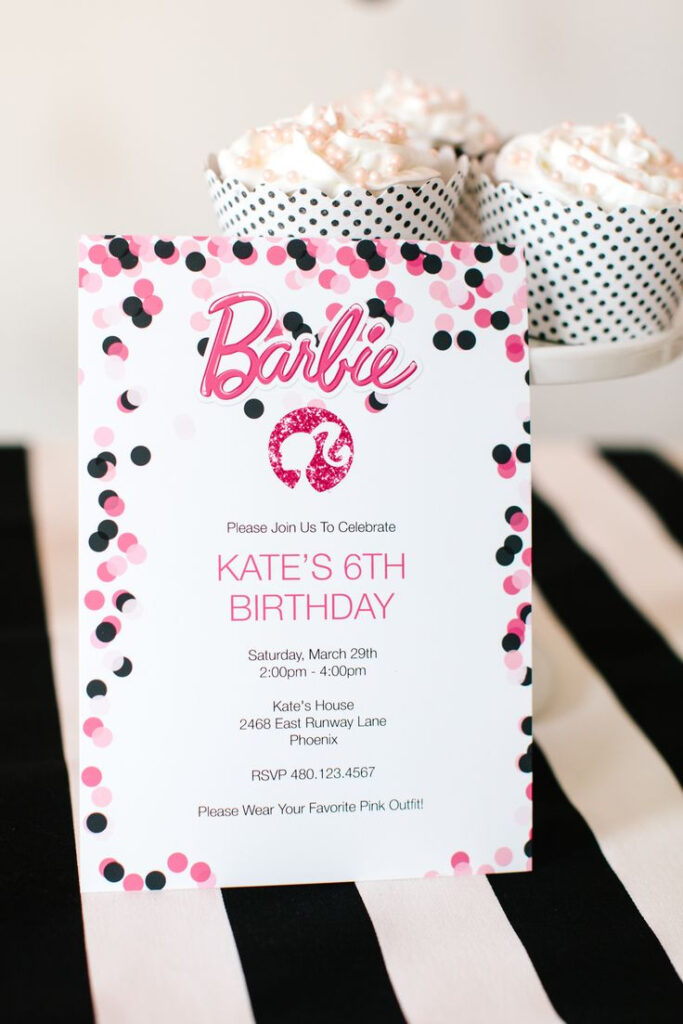 Barbie Birthday Party With Free Printable Barbie Designs With Regard To Free Printable Birthday Invitations Pinterest