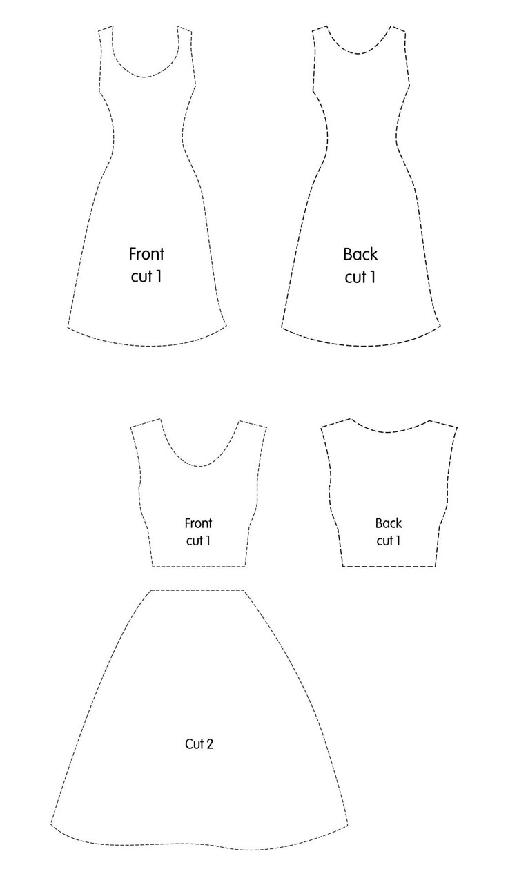Barbie Clothes Templates - 20 Free Pdf Printables | Printablee within Barbie Dress Patterns Free Printable