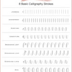 Basic Calligraphy Strokes Practice Sheet   Free Download Pertaining To Modern Calligraphy Practice Sheets Printable Free
