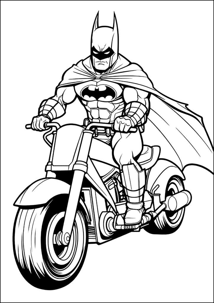 Batman On His Motorcycle Batman Coloring Pages Page Page/2/ Intended For Free Printable Batman Coloring Pages Batman On His Motorcycle Batman Coloring Pages Page Page/2/ Intended For Free Printable Batman Coloring Pages