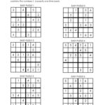 Beginner Sudoku 6X6 Printable Puzzles (Pdf) Inside Free Printable Sudoku 6 Per Page