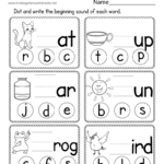 Beginning Sounds Worksheet   Free Printable, Digital, & Pdf Regarding Free Printable Sheets For Kindergarten