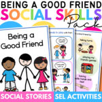 Being A Good Friend Social Story With Sel Activities | Autism Intended For Free Printable Social Stories Making Friends