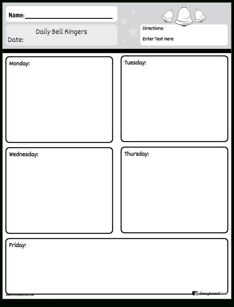 Bell Ringer Worksheets: Free Templates From Storyboard That Within Free Printable Bell Ringers Bell Ringer Worksheets: Free Templates From Storyboard That Within Free Printable Bell Ringers