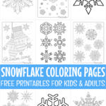 Best Snowflake Coloring Pages & Free Snowflake Templates Within Free Printable Snowflakes