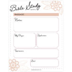 Bible Study Page   Flowers | Free Christian Printables Throughout Bible Lessons For Adults Free Printable