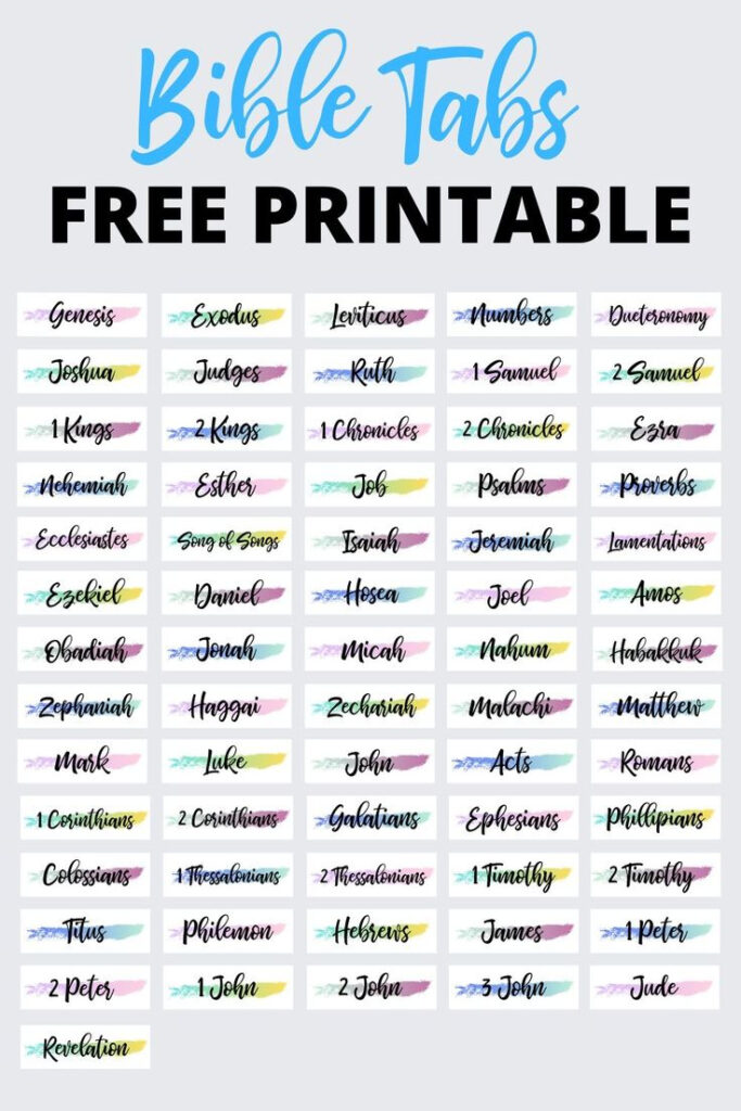 Bible Tabs Free Printable Regarding Free Printable Books Of The Bible Tabs Bible Tabs Free Printable Regarding Free Printable Books Of The Bible Tabs