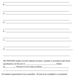 Bid Proposal Templates   10 Free Pdf Printables | Printablee Intended For Free Printable Contractor Proposal Forms