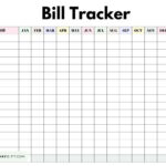 Bill Organizer Template   39 Cute & Free Printable Bill Trackers In Free Printable Monthly Bill Checklist