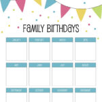 Birthday Calendars & Trackers   20 Free Printables | Printabulls Pertaining To Free Printable Birthday Scrolls