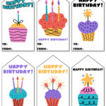 Birthday Tags Printable Set Cupcakes   Mom Envy Throughout Free Printable Birthday Tags