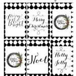 Black And White Cursive Free Printable Gift Tags   Yummi Haus Pertaining To Christmas Gift Tags Free Printable Black And White