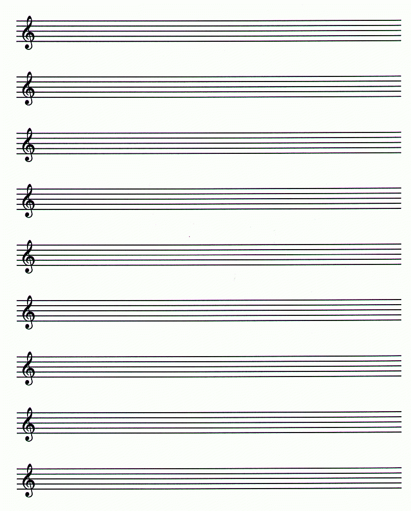 Blank Music Staff Page - Page for Free Printable Staff Paper Blank Sheet Music Net