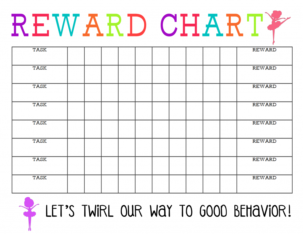 Blank Reward Chart Printable - The Girl Creative throughout Free Printable Incentive Charts For Teachers