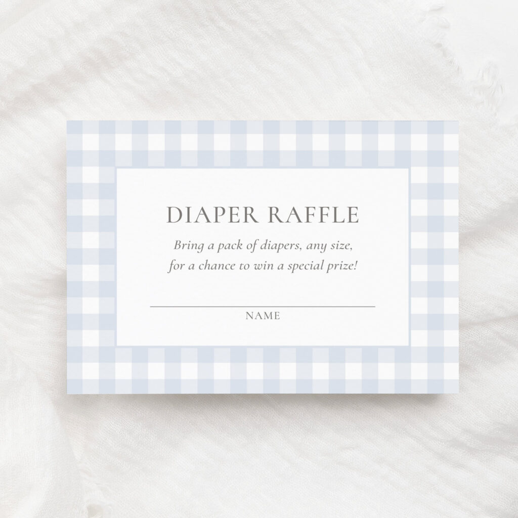 Blue Gingham Diaper Raffle Ticket Template, Vintage Gingham Boy Regarding Free Printable Diaper Raffle Tickets For Boy Baby Shower Blue Gingham Diaper Raffle Ticket Template, Vintage Gingham Boy Regarding Free Printable Diaper Raffle Tickets For Boy Baby Shower