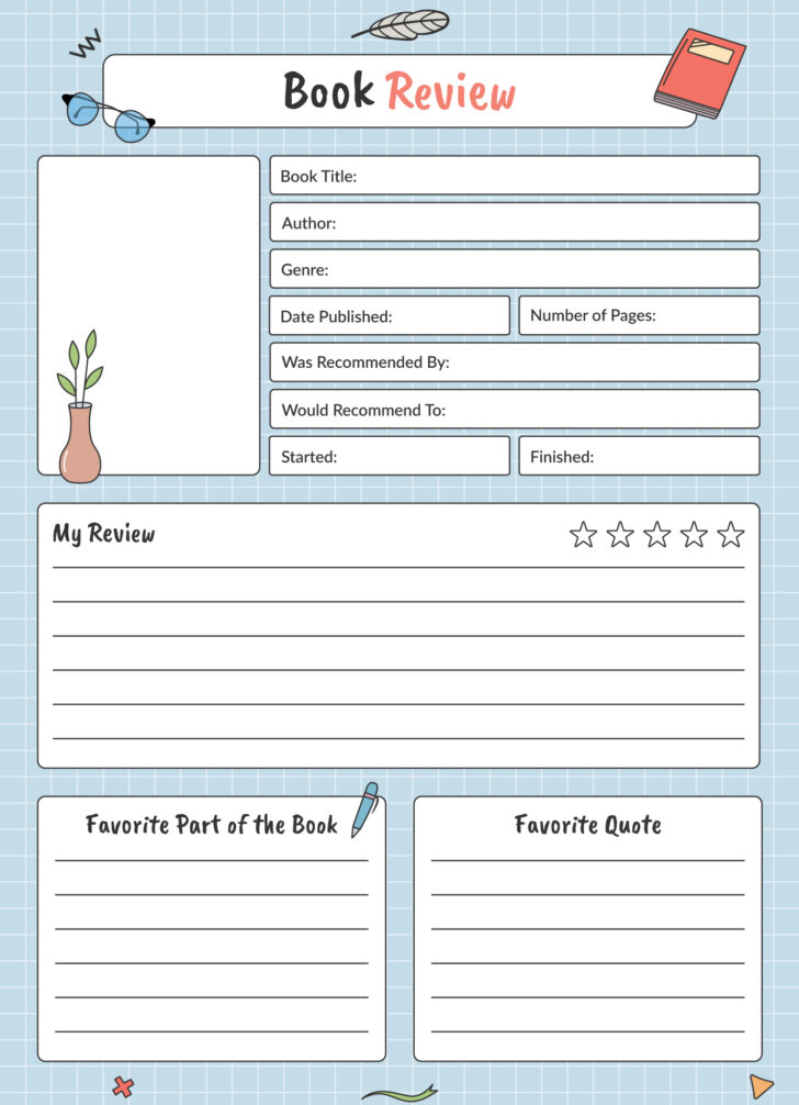 Free Printable Book Report Forms