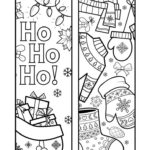 Bookmark Christmas Printable In Free Printable Christmas Bookmarks To Color