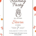 Bowling Party Invitation Template In Publisher, Psd, Illustrator Within Free Printable Bowling Birthday Party Invitations