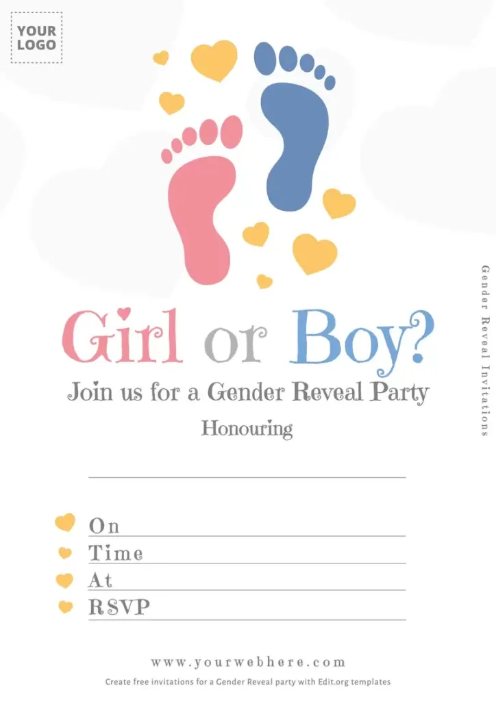 Boy Or Girl? Gender Reveal Invitation Templates Inside Free Printable Gender Reveal Templates Boy Or Girl? Gender Reveal Invitation Templates Inside Free Printable Gender Reveal Templates