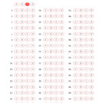 Bubble Answer Sheet For Tests   Teachervision In Free Printable Bubble Answer Sheets