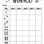Bunco Score Card   Bunco Scoresheet   Bunco Score Pads   Printable Inside Free Printable Bunco Score Sheets
