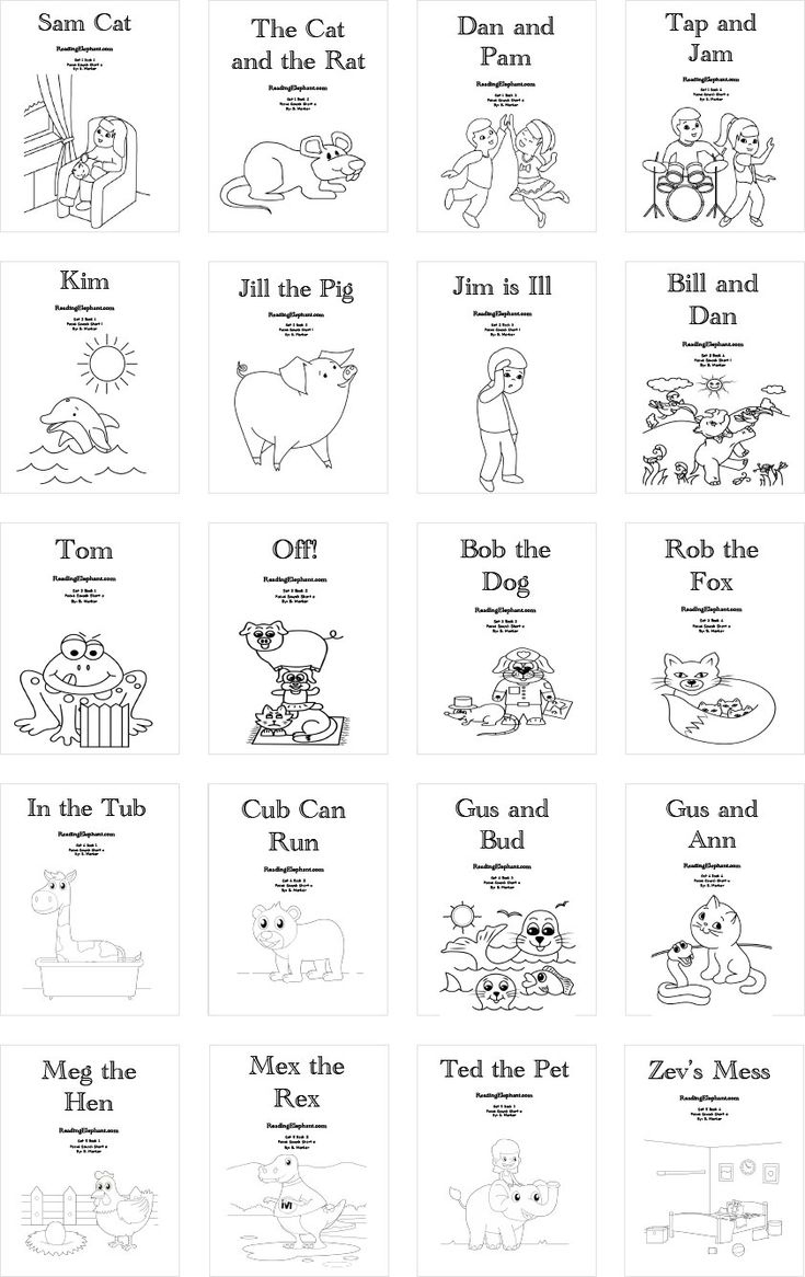 Bundle Special - Printable Phonics Books - Reading Elephant within Free Printable Phonics Books For Kindergarten