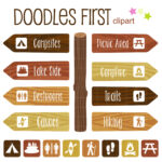 Camping Sign Clip Art Set – Daily Art Hub // Graphics, Alphabets & Svg Regarding Free Printable Camping Signs