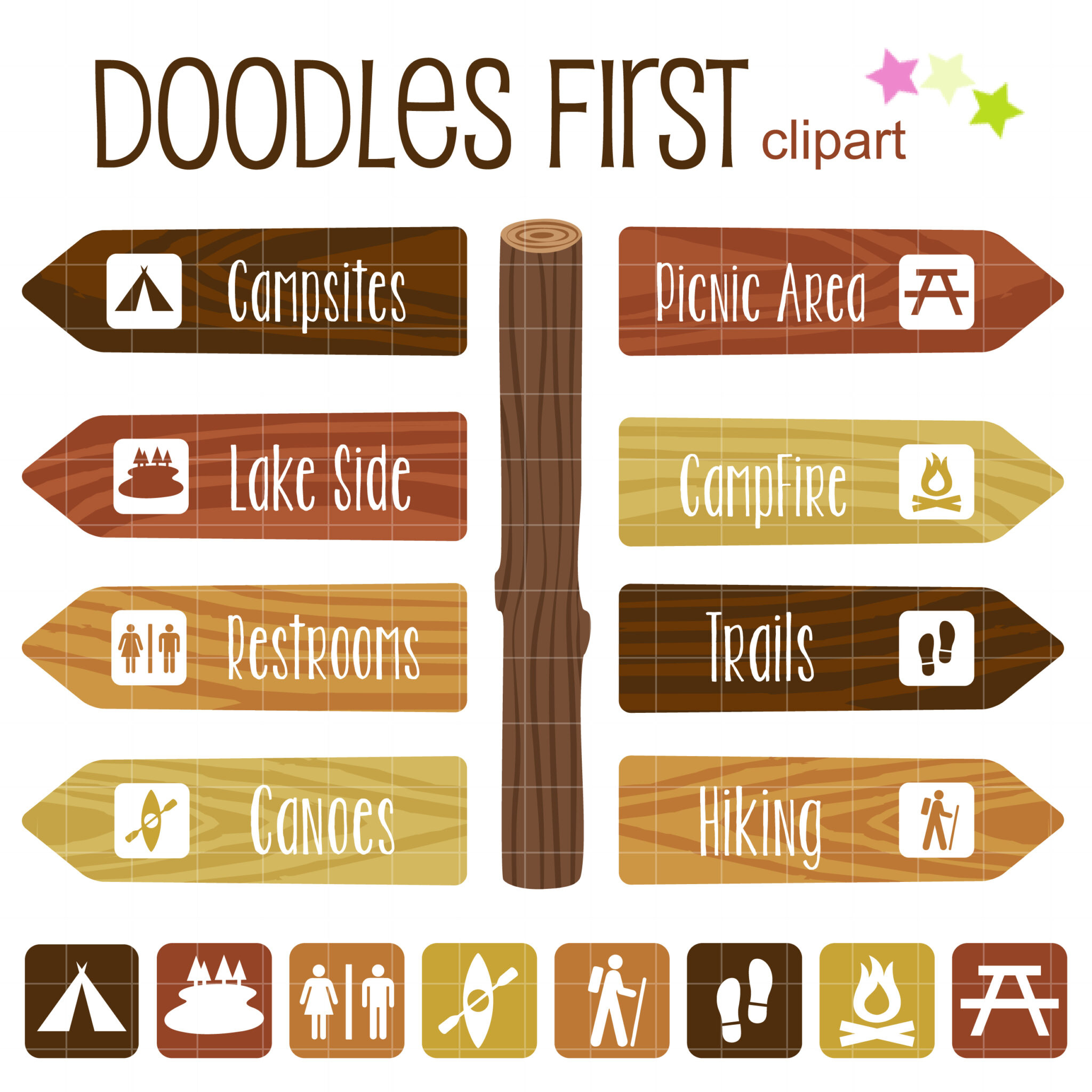 Camping Sign Clip Art Set – Daily Art Hub // Graphics, Alphabets &amp;amp; Svg regarding Free Printable Camping Signs