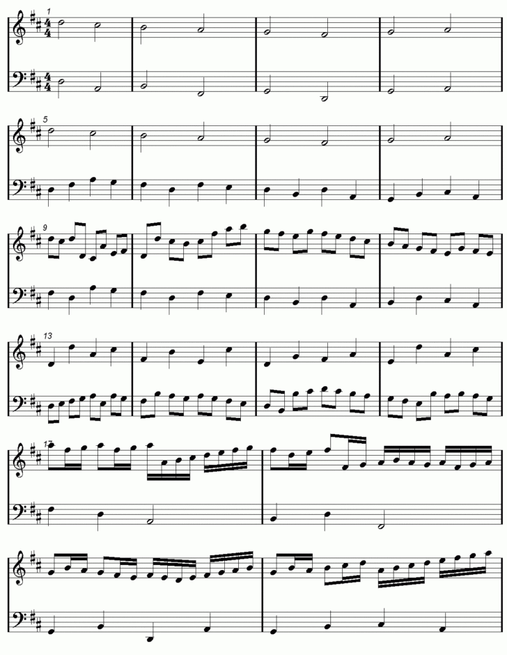 Canon in D Piano Sheet Music Free Printable