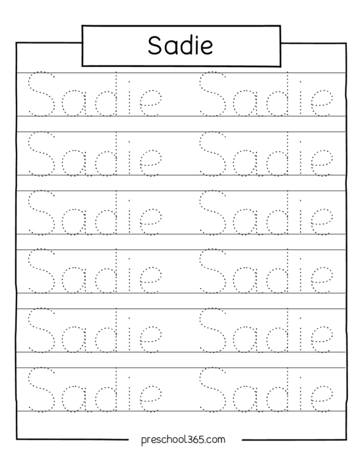 Free Printable Name Tracing