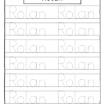 Carson Sadie Levi Rolan Madelyn Name Tracing Sheet Regarding Free Printable Name Tracing Worksheets